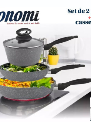 Set de cuisson 3 pièces –  pour une cuisine moderne et pratique
