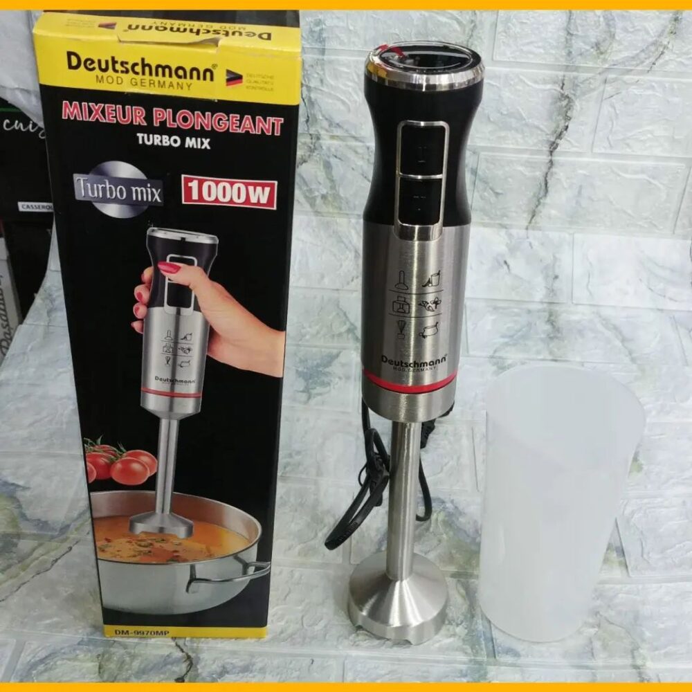 "Mixeur Haute Puissance 1000W avec Design Allemand – Polyvalent, Pratique et Facile à Nettoyer"