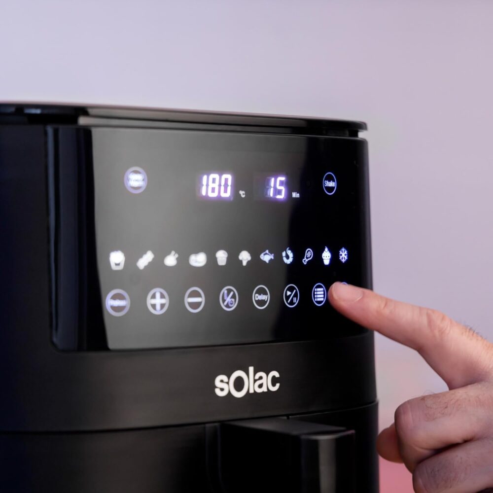 Friteuse à Air Solac Léviter Digital 7 Plus – Grande Capacité, Cuisson Saine et Intelligente