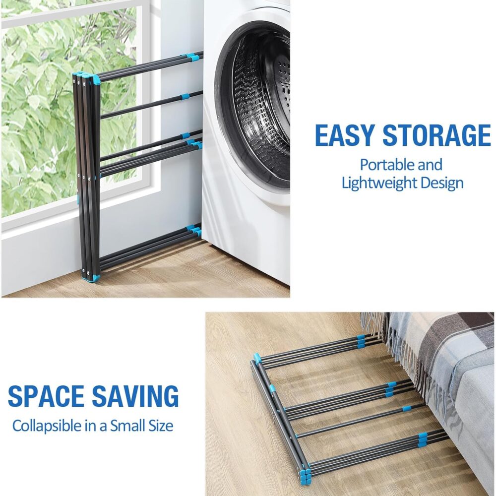 Séchoir à Linge Pliable Multifonction – Gain de Place & Séchage Efficace