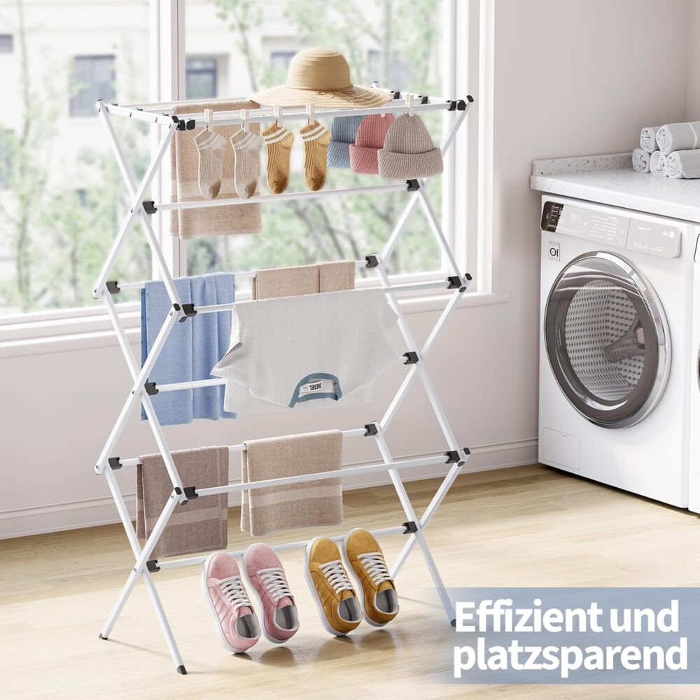 Séchoir à Linge Pliable Multifonction – Gain de Place & Séchage Efficace