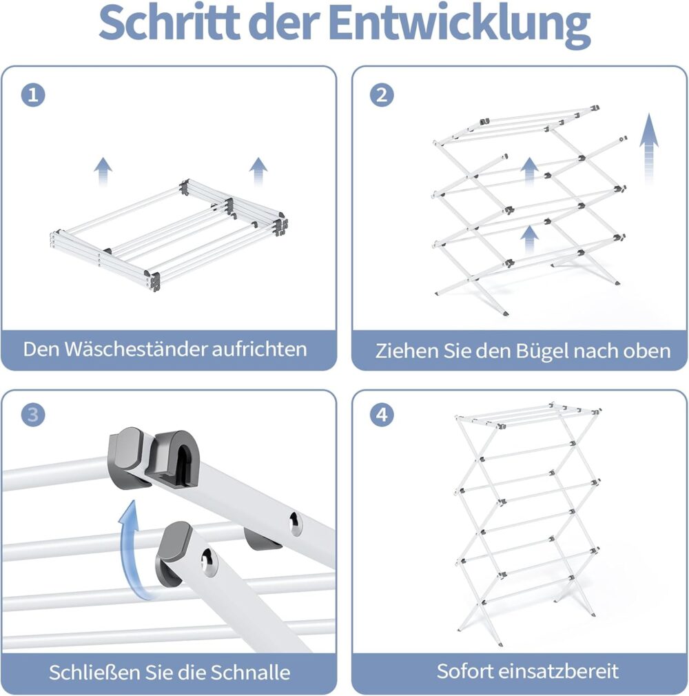 Séchoir à Linge Pliable Multifonction – Gain de Place & Séchage Efficace