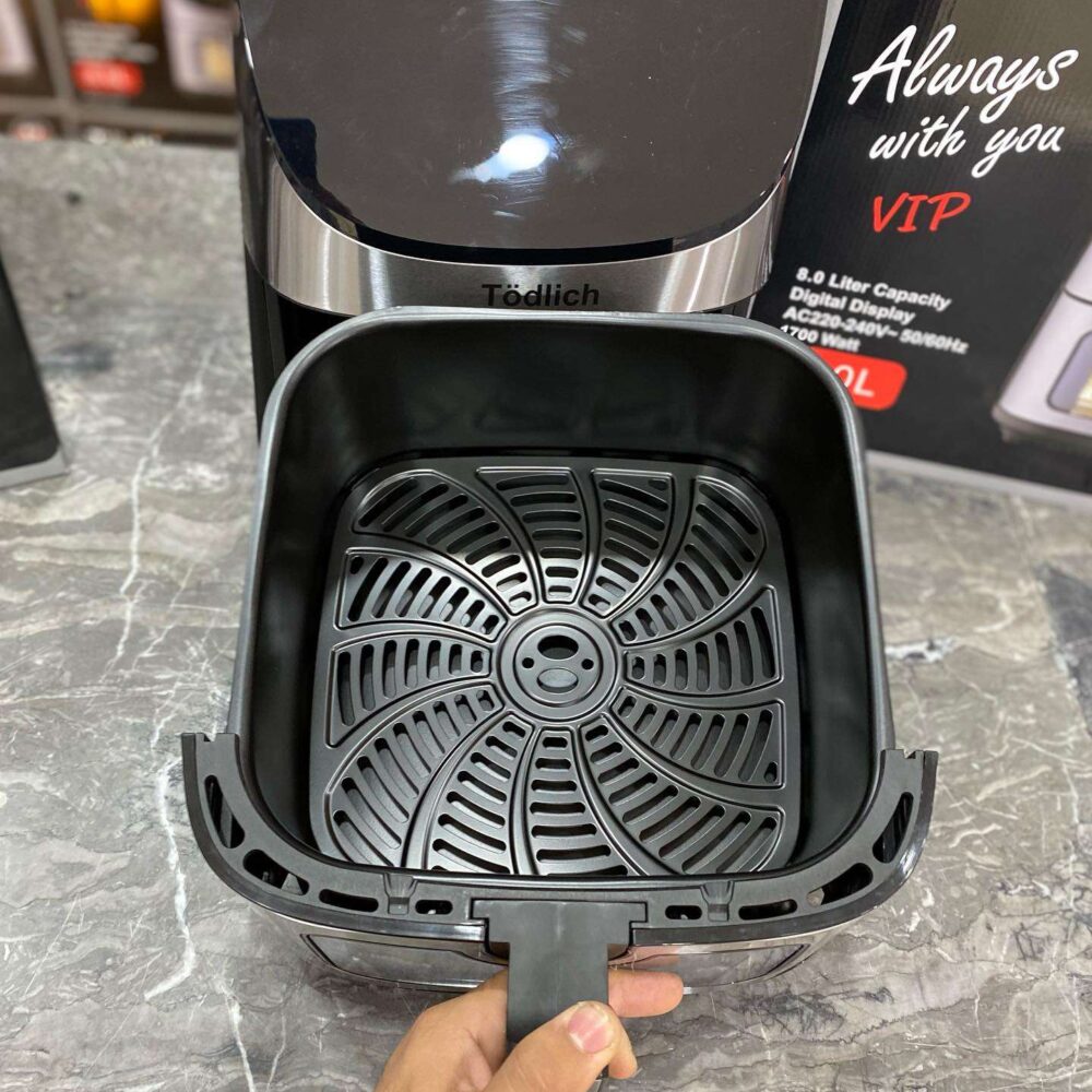 Friteuse à Air tödlich  8L avec 1700w  – Croustillant, Sain et Sans Huile