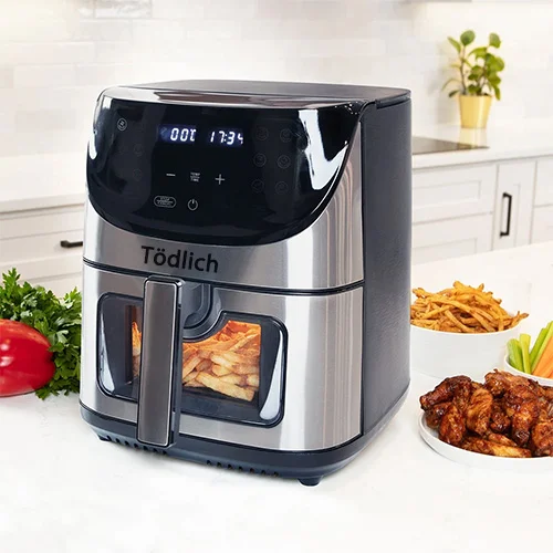 Friteuse à Air tödlich  8L avec 1700w  – Croustillant, Sain et Sans Huile