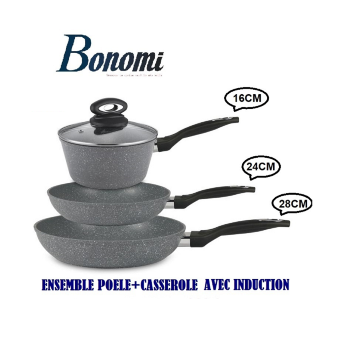 Set de cuisson 3 pièces –  pour une cuisine moderne et pratique