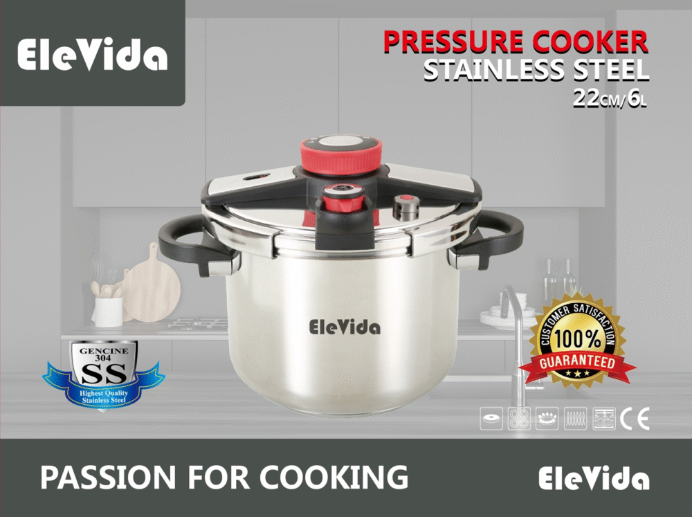 Autocuiseur Inox 6L elevida