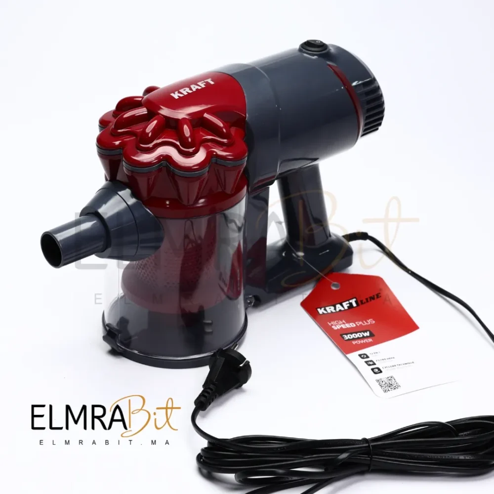 KRAFTLine Aspirateur 12-en-1 – 3000W, Léger & Puissant (6m de câble)