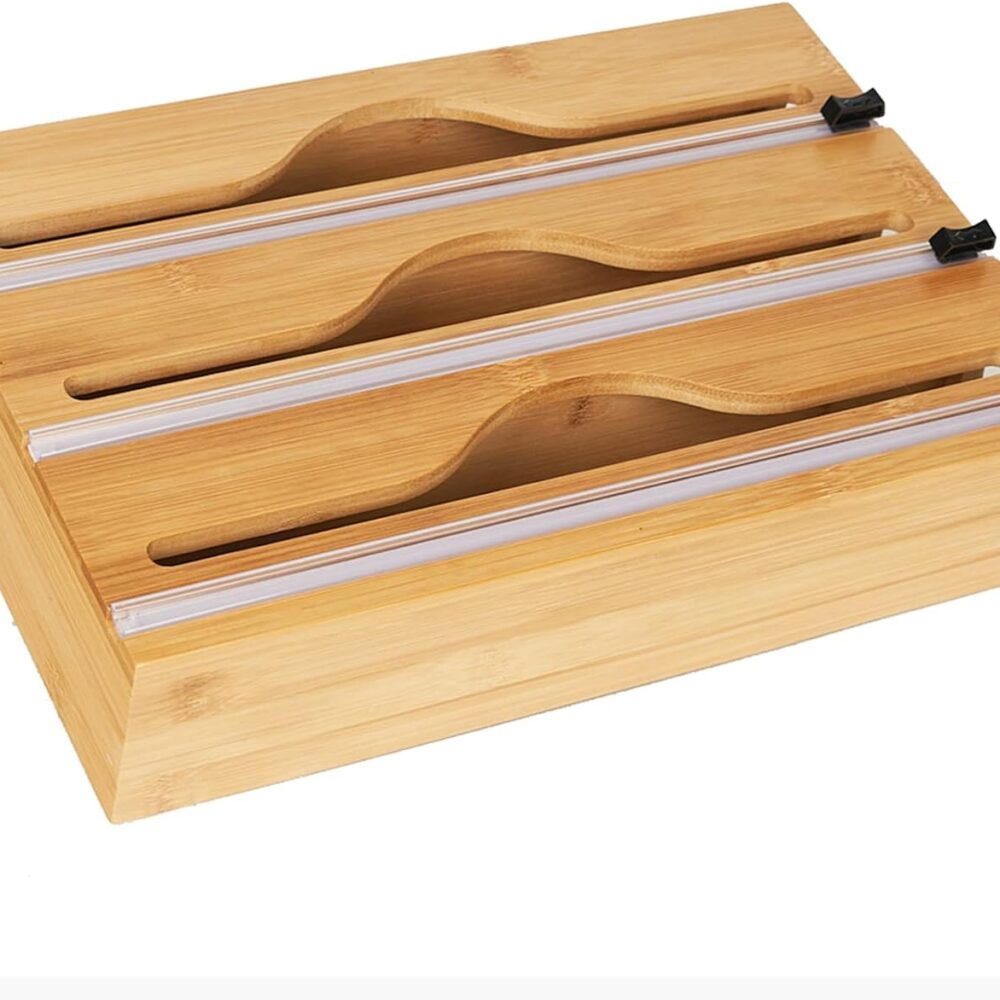 🪵 Distributeur 3-en-1 en Bambou – Élégant, Pratique et Multifonction