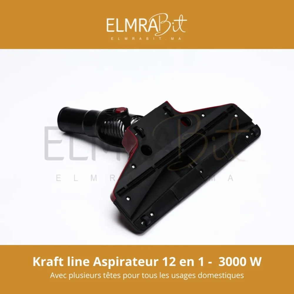 KRAFTLine Aspirateur 12-en-1 – 3000W, Léger & Puissant (6m de câble)