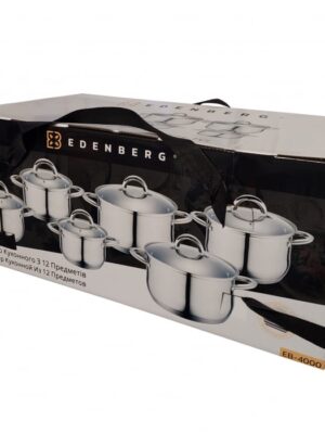 Batterie de Cuisine 6 Pièces en Inox – Edenberg  Design Élégant & Durable