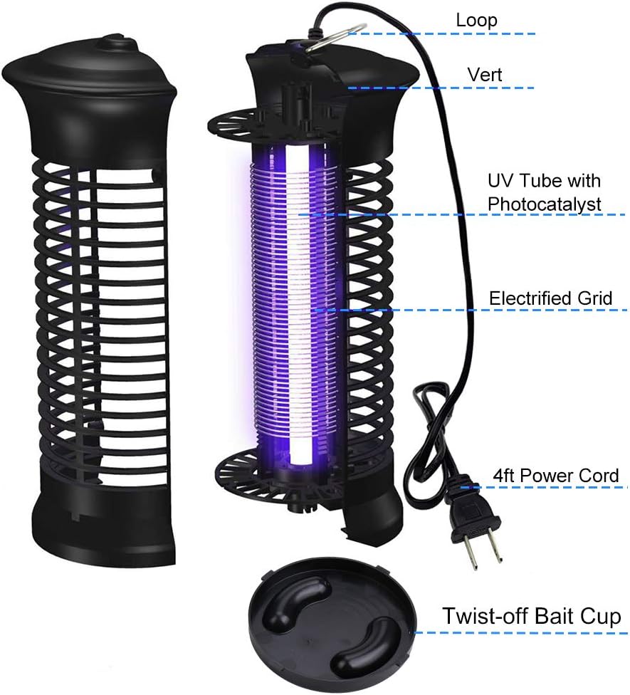 TATCH Tue-Mouche Électrique 6W – Protection efficace et silencieuse contre les insectes !