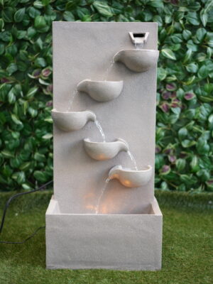Fontaine Décorative à Cascades avec Éclairage LED – Ambiance Zen & Moderne