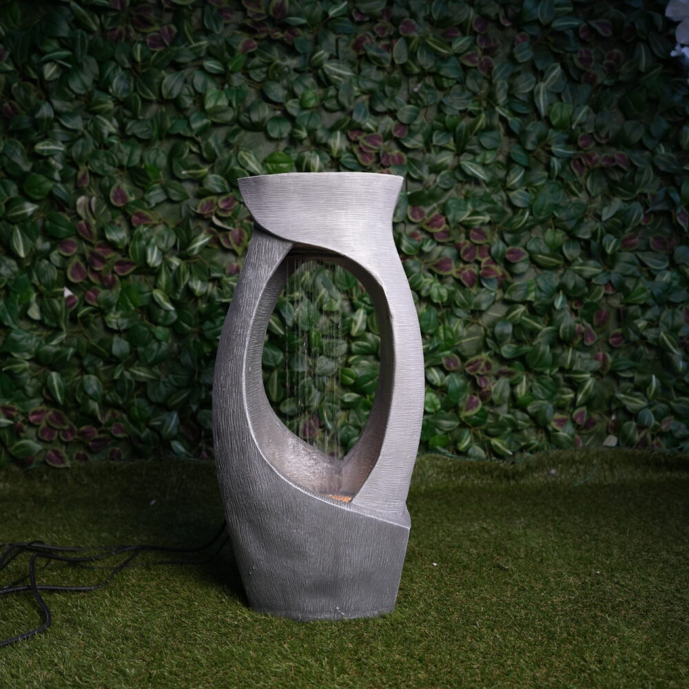 Fontaine Décorative Moderne avec LED – 30×21×63 cm | Design Élancé & Ambiance Zen