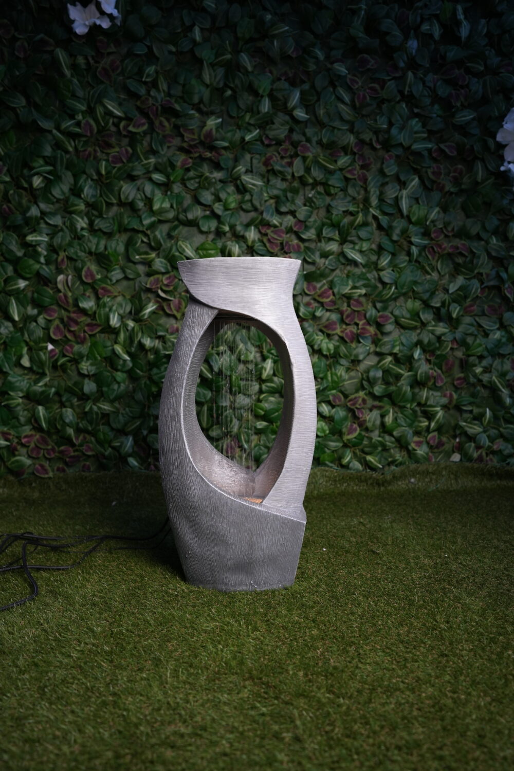 Fontaine Décorative Moderne avec LED – 30×21×63 cm | Design Élancé & Ambiance Zen