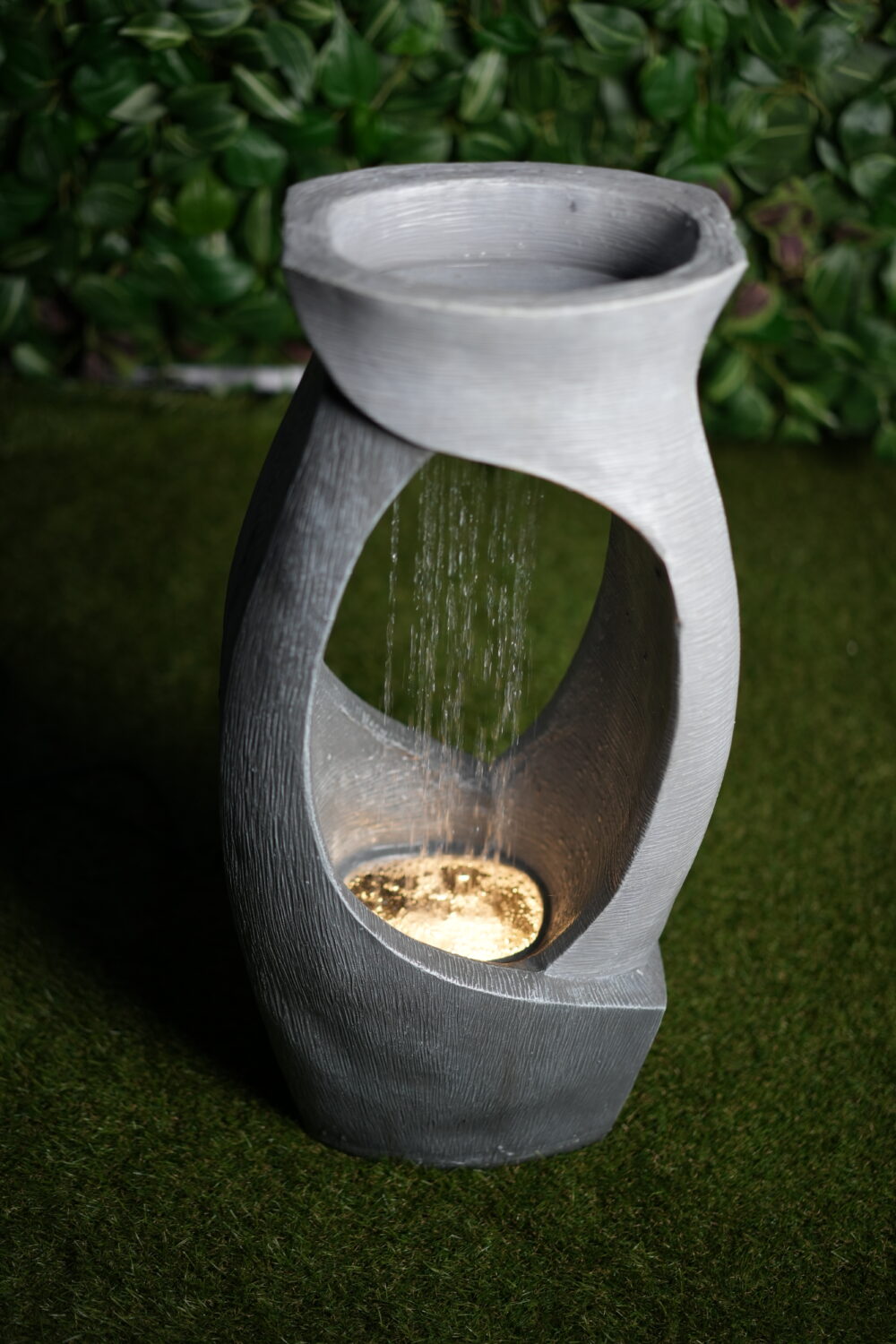 Fontaine Décorative Moderne avec LED – 30×21×63 cm | Design Élancé & Ambiance Zen