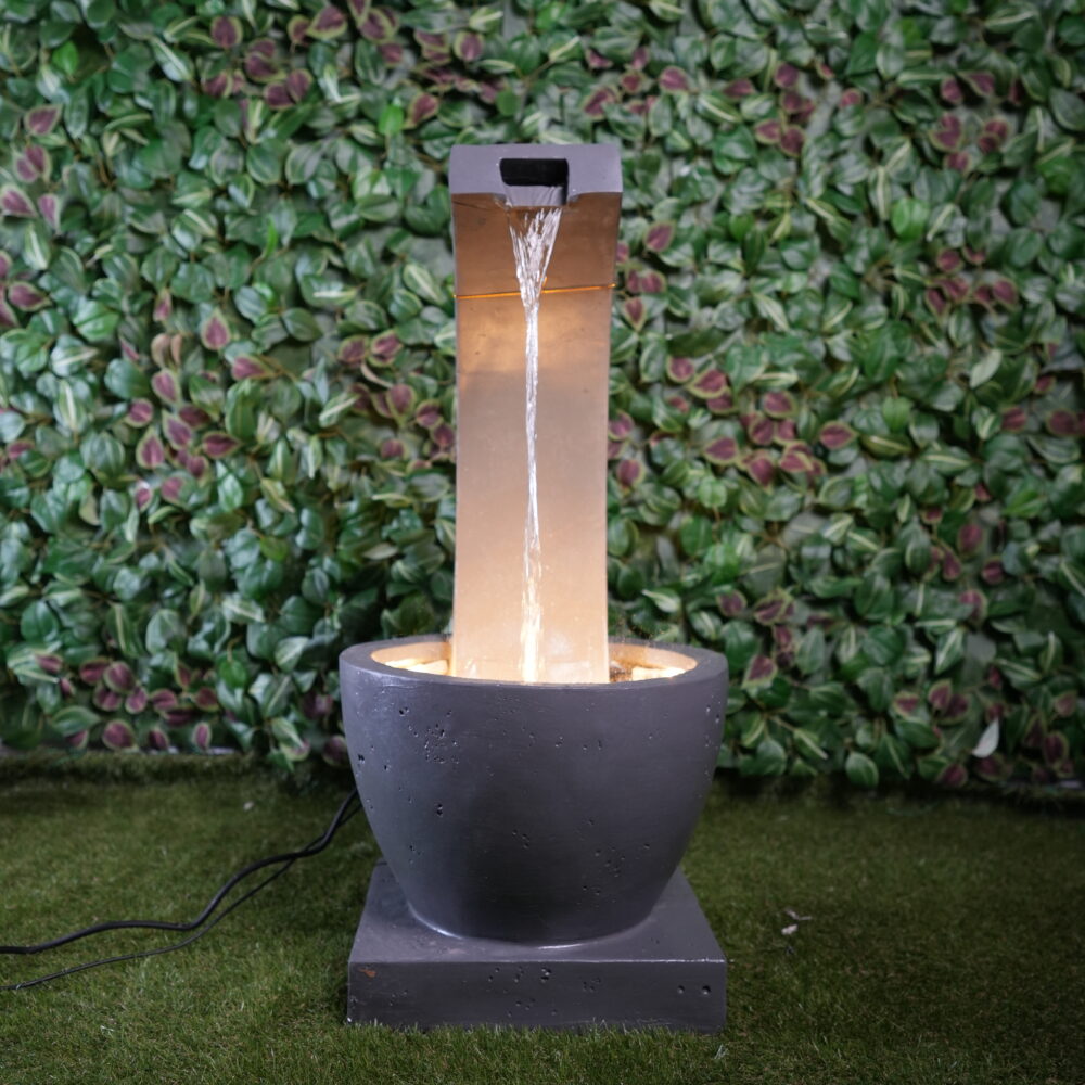 Fontaine Décorative Moderne en Arc avec LED | Élégance Minimaliste & Ambiance Zen