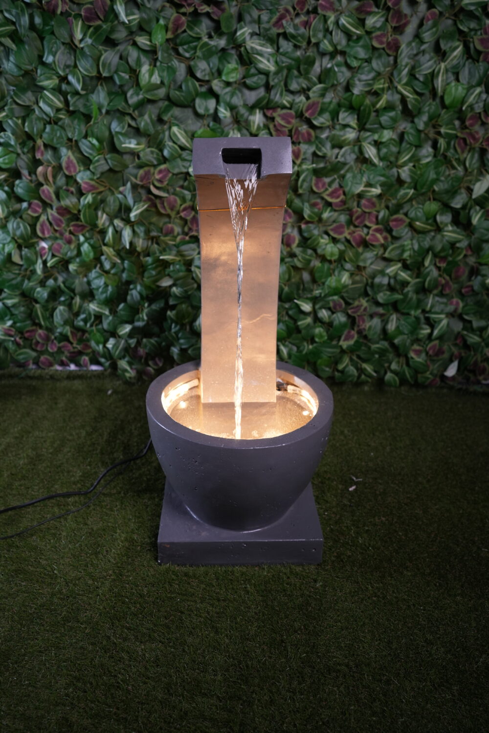 Fontaine Décorative Moderne en Arc avec LED | Élégance Minimaliste & Ambiance Zen