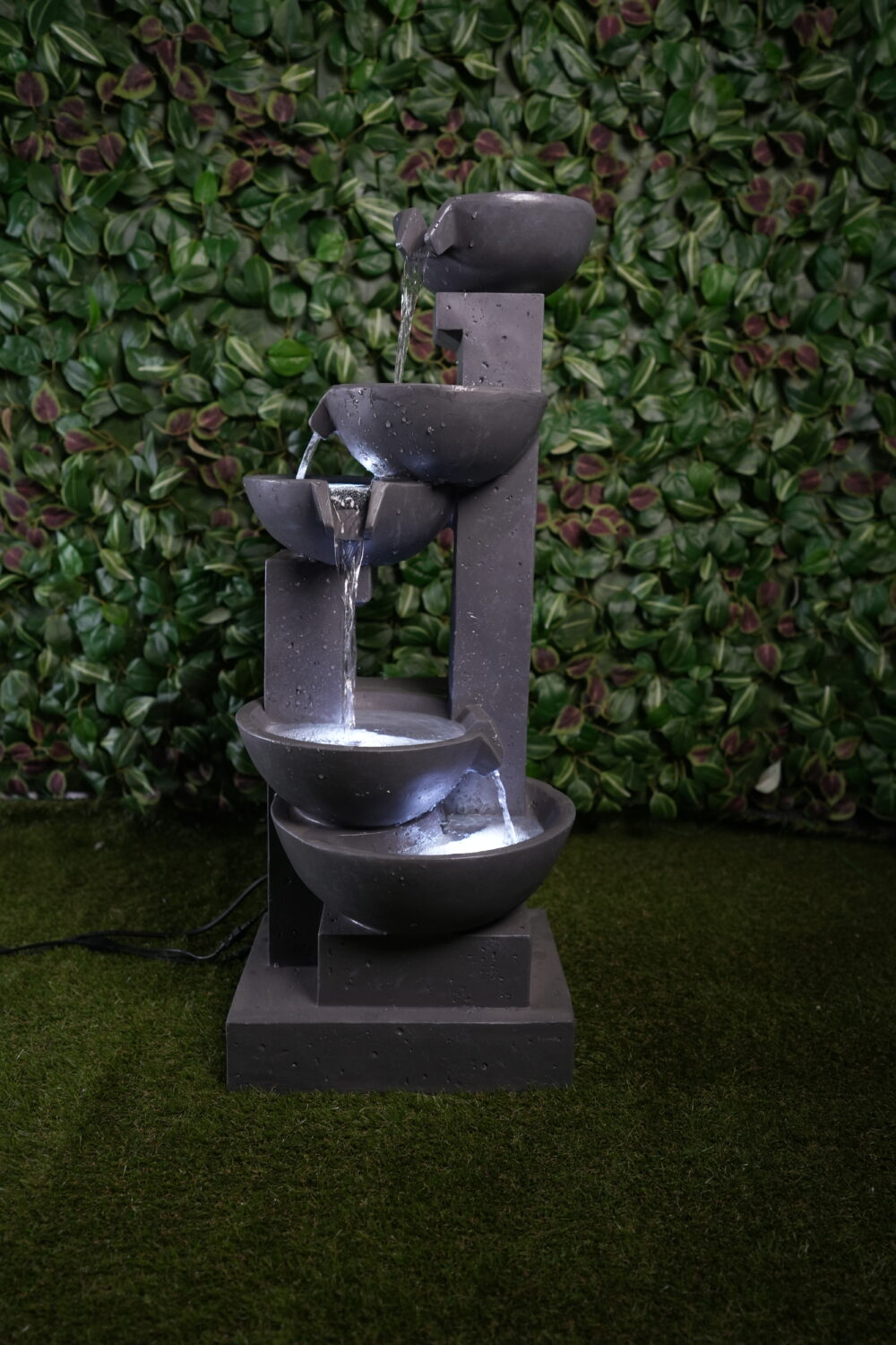 Fontaine Décorative à 5 Niveaux avec LED | Ambiance Zen & Design Moderne