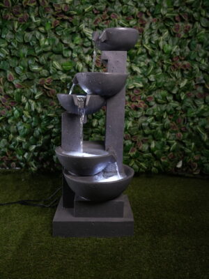Fontaine Décorative à 5 Niveaux avec LED | Ambiance Zen & Design Moderne