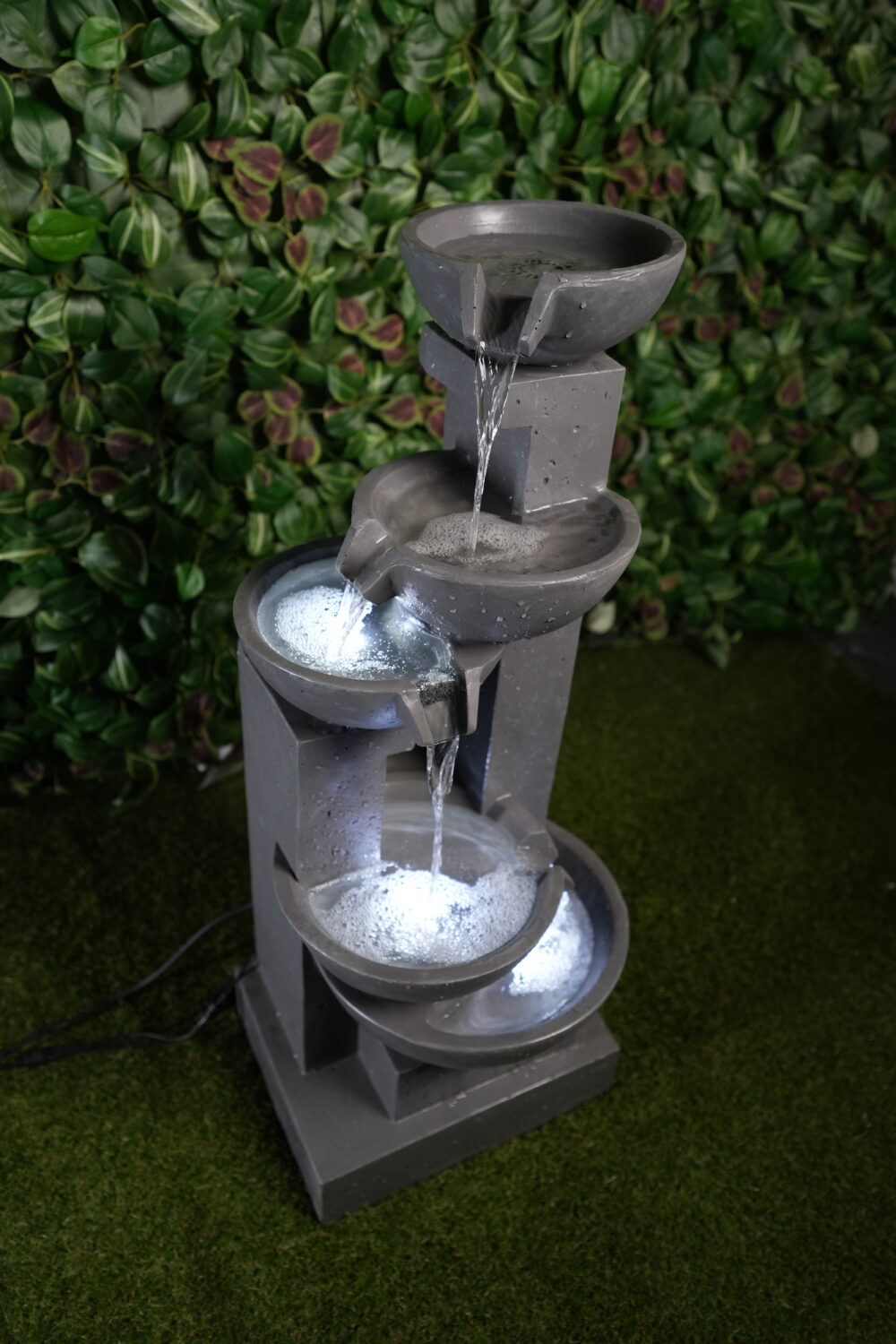 Fontaine Décorative à 5 Niveaux avec LED | Ambiance Zen & Design Moderne