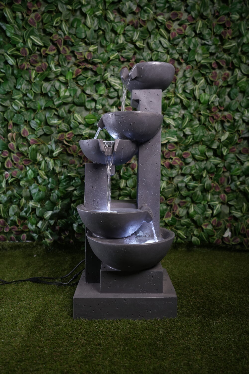 Fontaine Décorative à 5 Niveaux avec LED | Ambiance Zen & Design Moderne